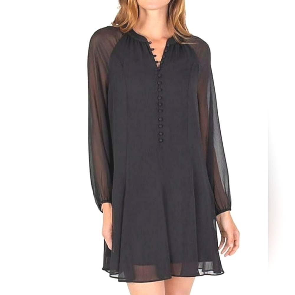 NEW Joie Limited Edition Women's Balloon Sleeve Dress in Black